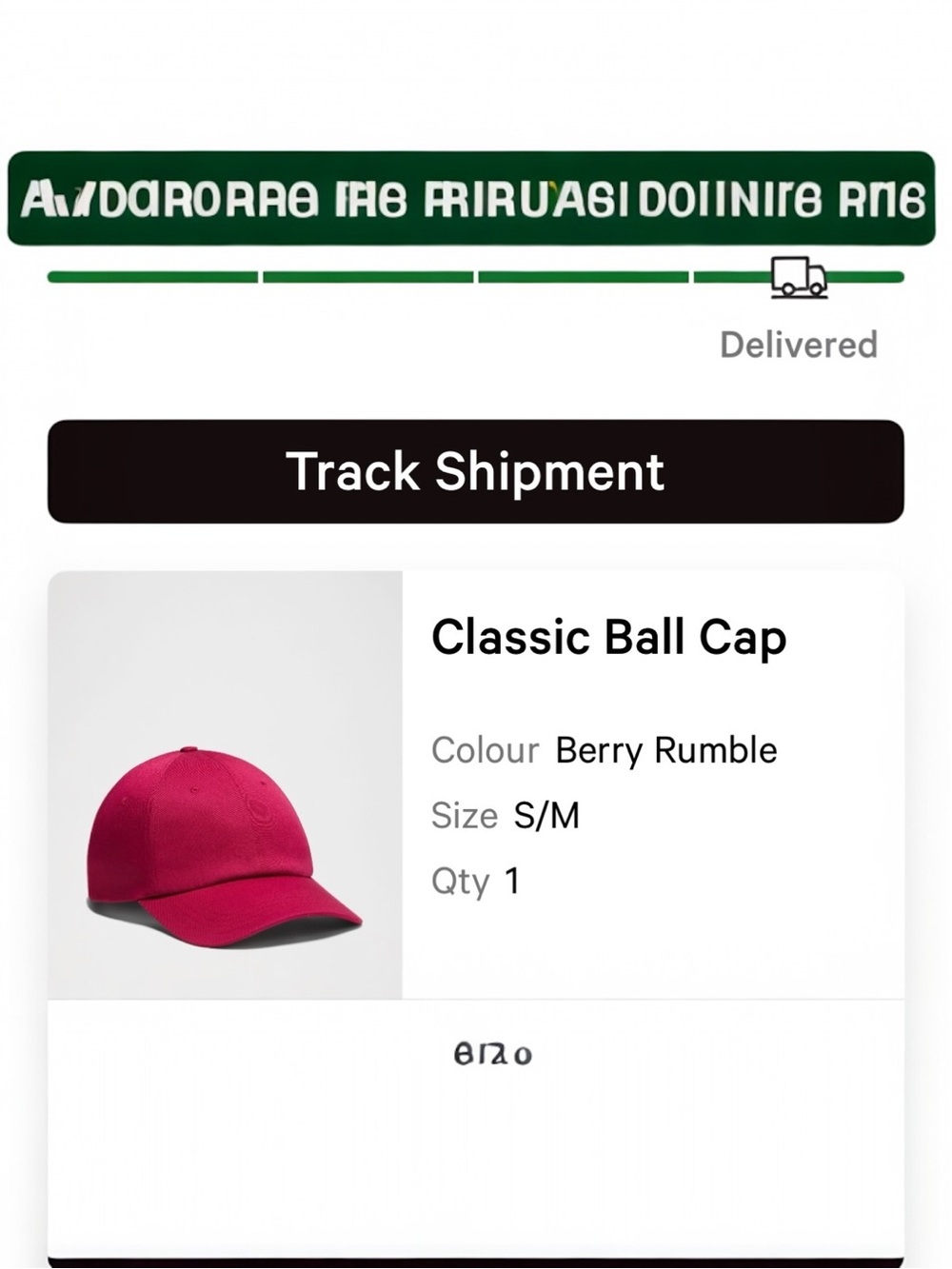 lululemon Classic Ball Cap, S/M, Berry Rumble